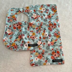 Arrow and thread bib and burp cloth
